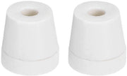 Set di 2 isolatori conici ceramici - ossido di alluminio porcellanato - diametro 6 mm
