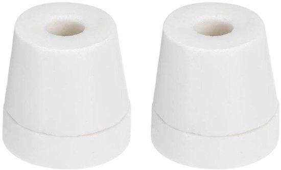 Set di 2 isolatori conici ceramici - ossido di alluminio porcellanato - diametro 6 mm