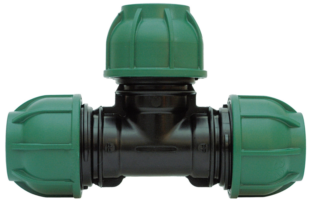 RACCORDO A COMPRESSIONE PN10 TEE 90  °  mis. 25x25x25 10.00 pz