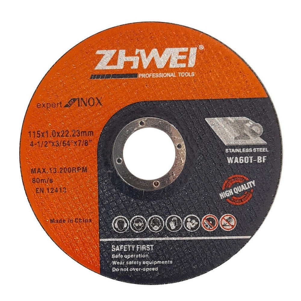 Trade Shop - Set 25 Pz Disco Abrasivo Da Taglio Ferro 115 X 1,0 X 22,23 Mm Ultra Sottile Xin -