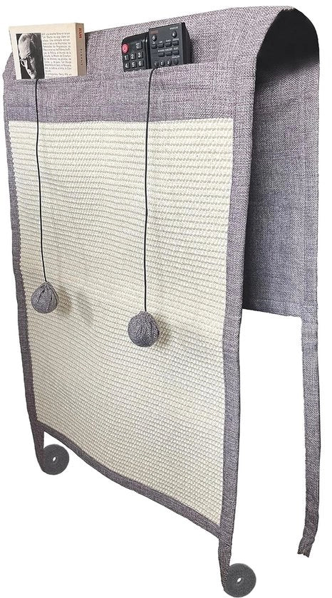 Scavenger per Gatti con Palle di Giocattolo Elastiche - Protezione del Divano - Affilatore Naturale a Sisal per Artigli - Gattini - Protezione del Mobile