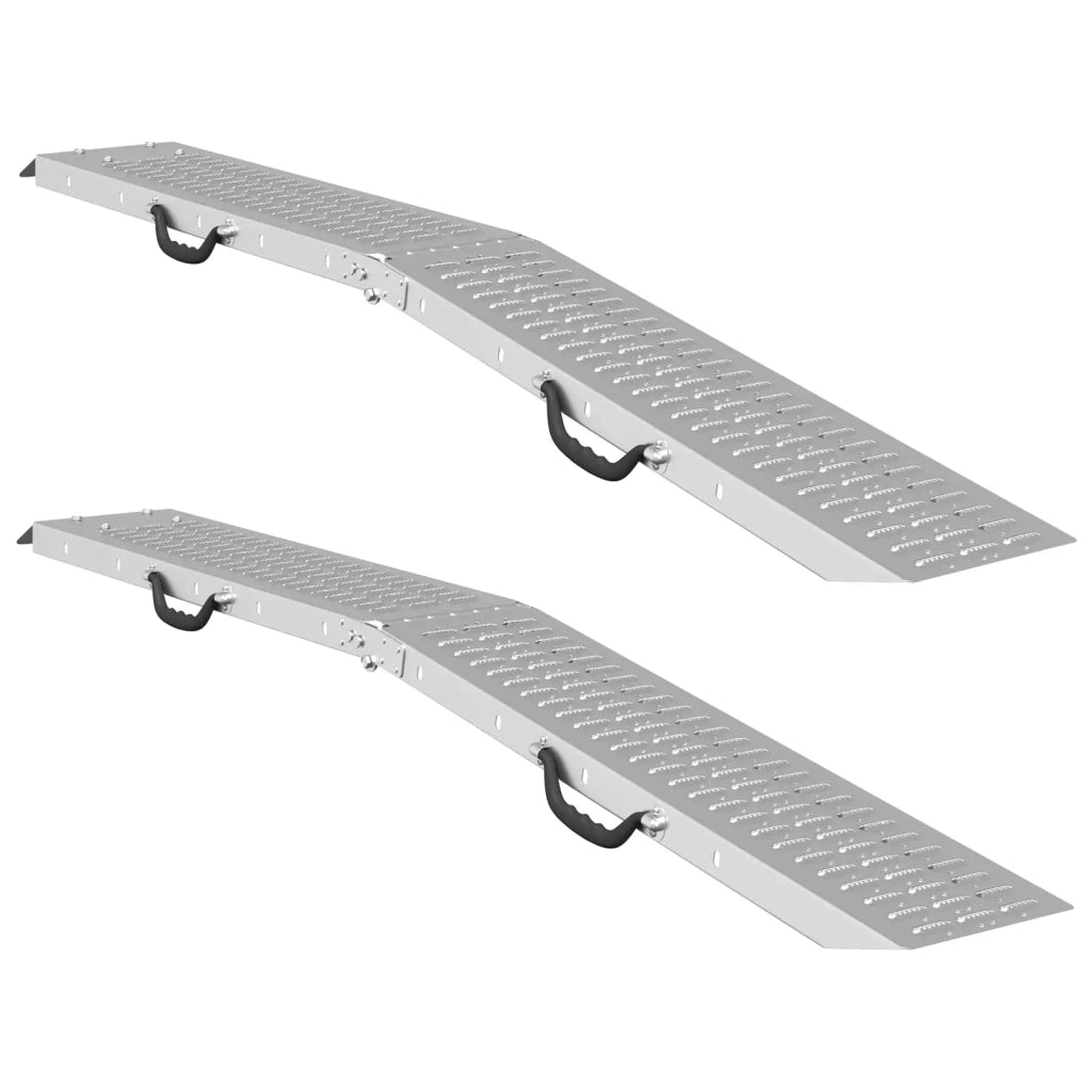 Rampe Pieghevoli 200kg per rampa 2 pz Argento Acciaio zincato CFW8881449