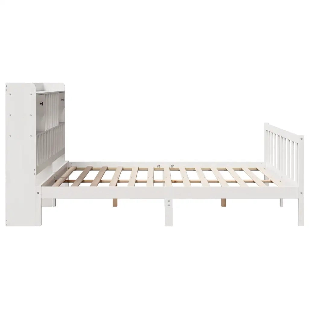 Giroletto con Libreria senza Materasso 180x200 cm in Legno Pino 3321750