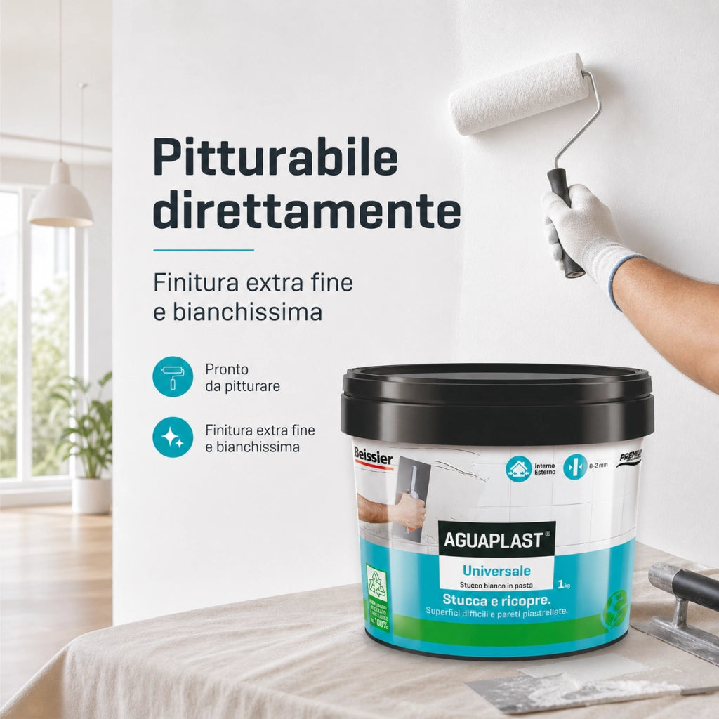 Aguaplast universale stucco pronto all'uso per qualsiasi superficie 1 kg