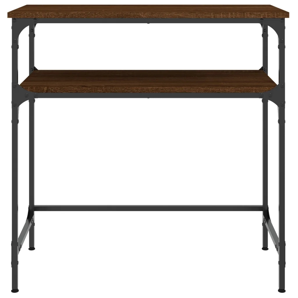 Tavolino Consolle Rovere Marrone 75x35,5x75cm Legno Multistrato 834054
