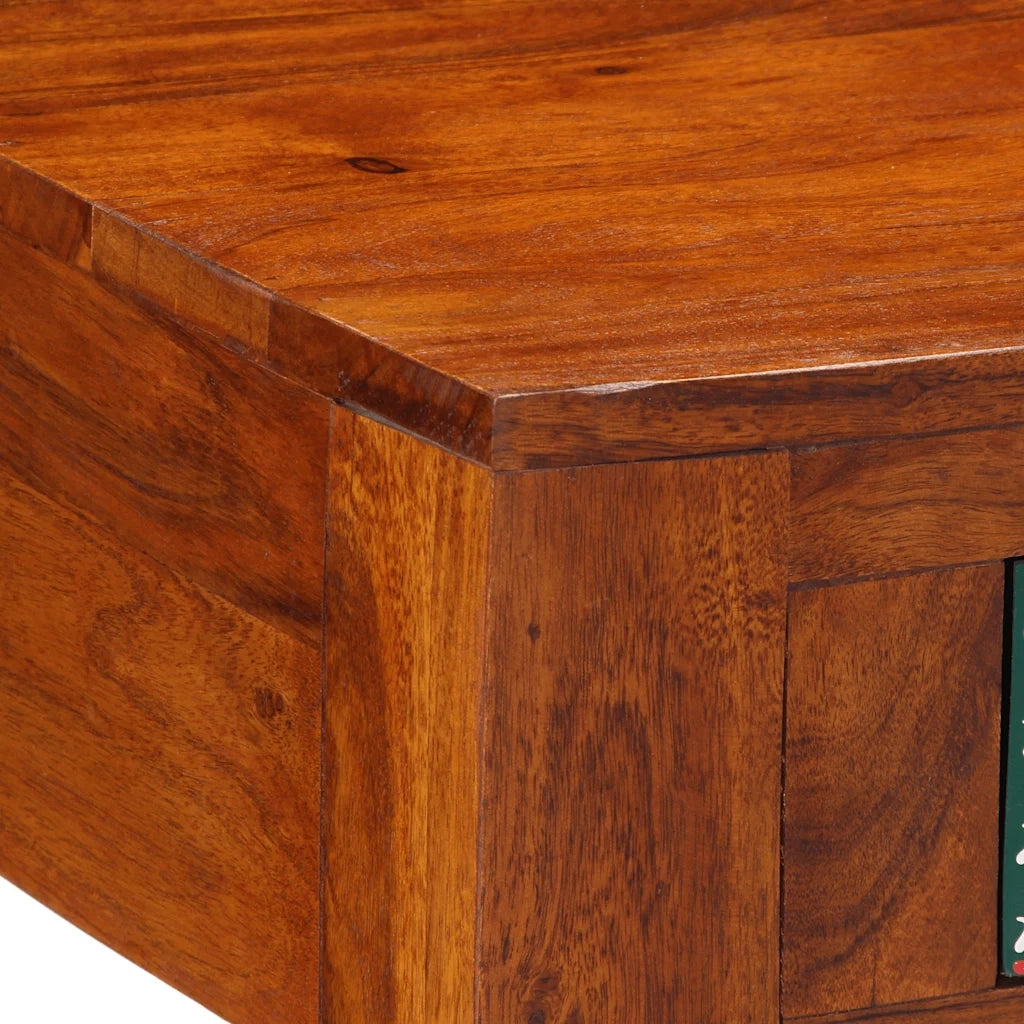 vidaXL Tavolino da Salotto 90x50x40 cm in Legno Massello di Acacia
