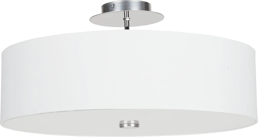 Plafoniera Nowodvorski Viviane bianca/cromo 50cm 3xE27