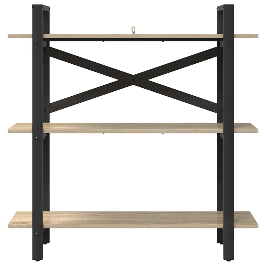 Libreria-Scaffale per Libri-Mobile di Stoccaggio Rovere Sonoma 100 x 33,5 x 102 cm Legno multistrato