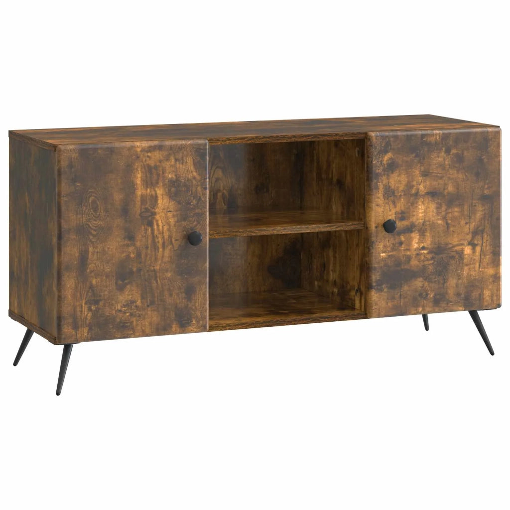 Mobile TV Rovere Fumo 102 x 34,5 x 50 cm Legno ingegnerizzato 895620
