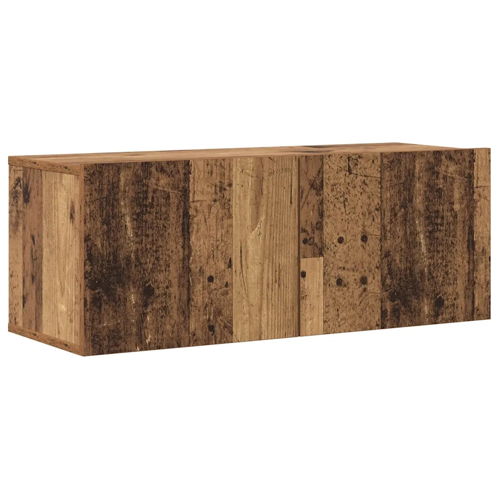 vidaXL Mobili TV a Parete 6 pz Legno Vecchio Legno Multistrato