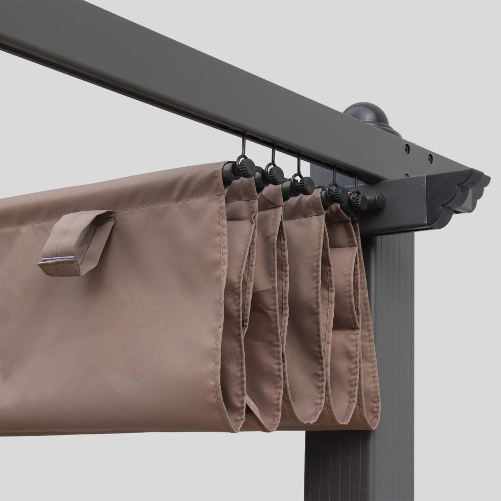 Telone per pergola condate  in poliestere  3x3 m, talpa