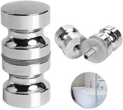 Maniglia di doccia regolabile 30mm - Alluminio - Antiruggine - Regolabile - Installazione facile - Anelli in gomma - Adatto per vetro 4-15mm - Maniglione di doccia