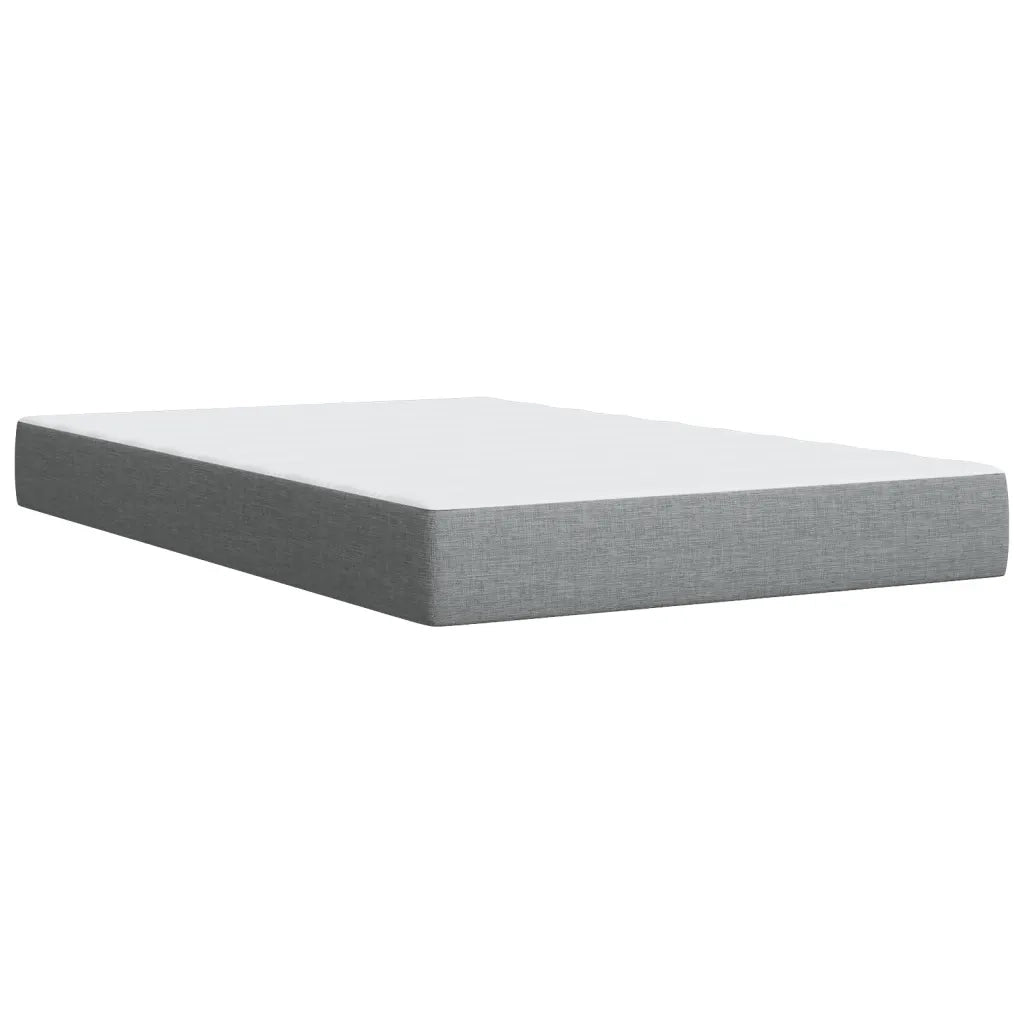 Giroletto a Molle con Materasso Grigio Chiaro 120x190cm Tessuto 3291621