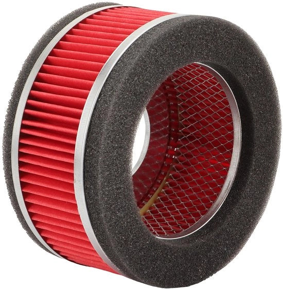 Filtro dell'aria per motocicletta GY6 125cc - Alta circolazione dell'aria - Lavabile/Riciclabile - Diametro interno 45mm - Diametro esterno 122mm - Materiale duraturo - Filtro dell'aria per motore