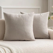 Set di 2 cuscini decorativi in velluto senza imbottitura - Cuscini decorativi con chiusura a zip nascosta - Legno di quercia 20 x 20 pollici 50 x 50 cm