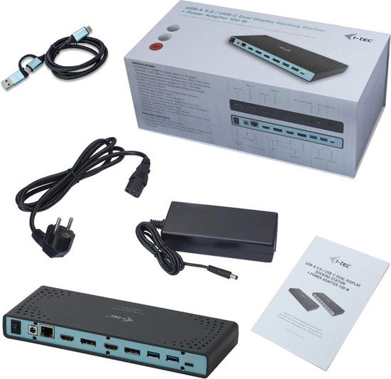 Adattatore Dual Dock PD 65W AIR USB 3.0/USB-C