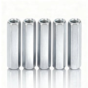 Zincata - Zeskantmoer - Lungo Calibro - 3 Pezzi - Acciaio Galfanato - Resistente alla Corrosione - M6 x 40 - Viti