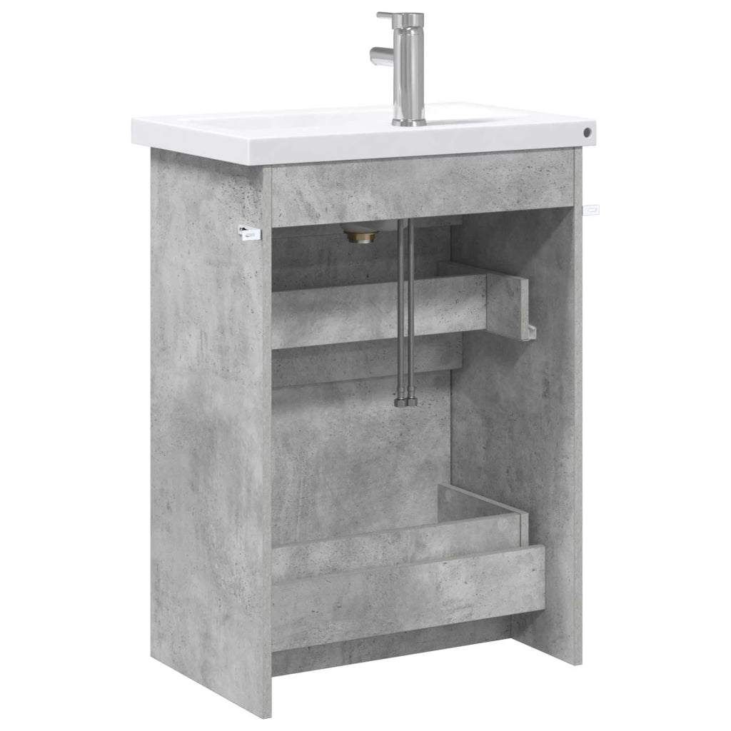 Set di mobili per il bagno Grigio Cemento 61 x 40 x 84,5 cm 3404261