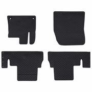 Tappetino per Auto 4 pcs Nero Gomma