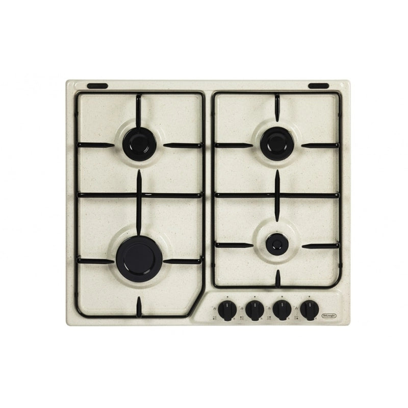 DE LONGHI SF46ASV PIANO COTTURA DA INCASSO 4 FUOCHI 60x50 CM COLORE SABBIA