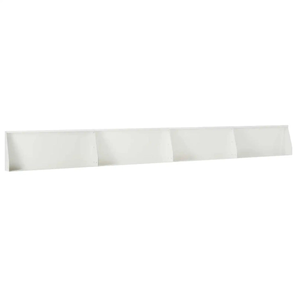 Muro di contenimento 4 pz 100 x 12 x 50 cm Acciaio Bianco 3449045