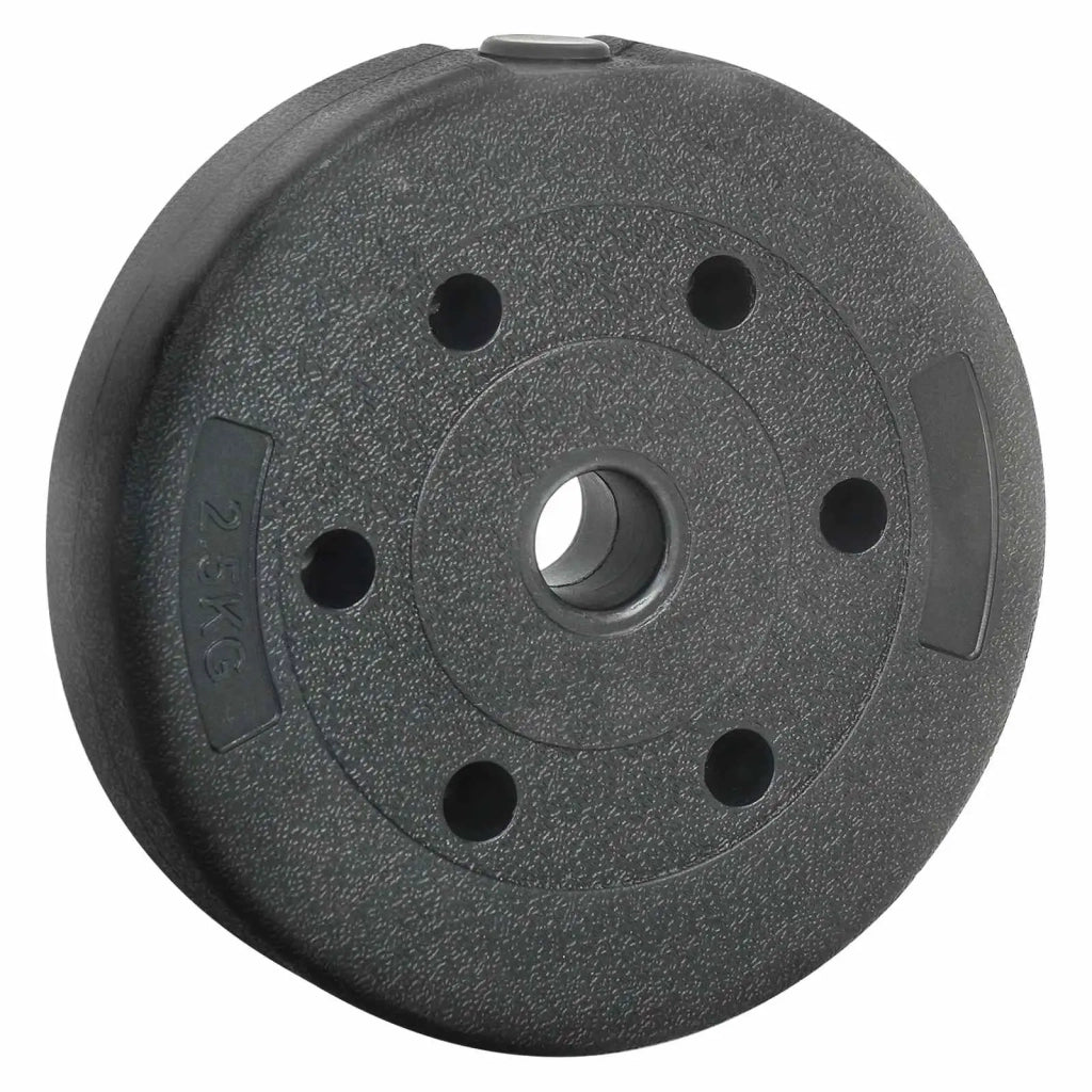 Piastre di Peso 4 pcs 10 kg Nero Cemento e sabbia di ferro