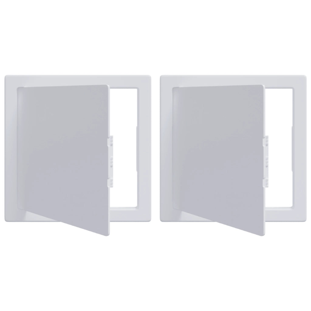 Pannelli di Accesso 2 pz Bianco col.creme+ tetto antracite, tubo argento scuro come campione e link Plastica ABS