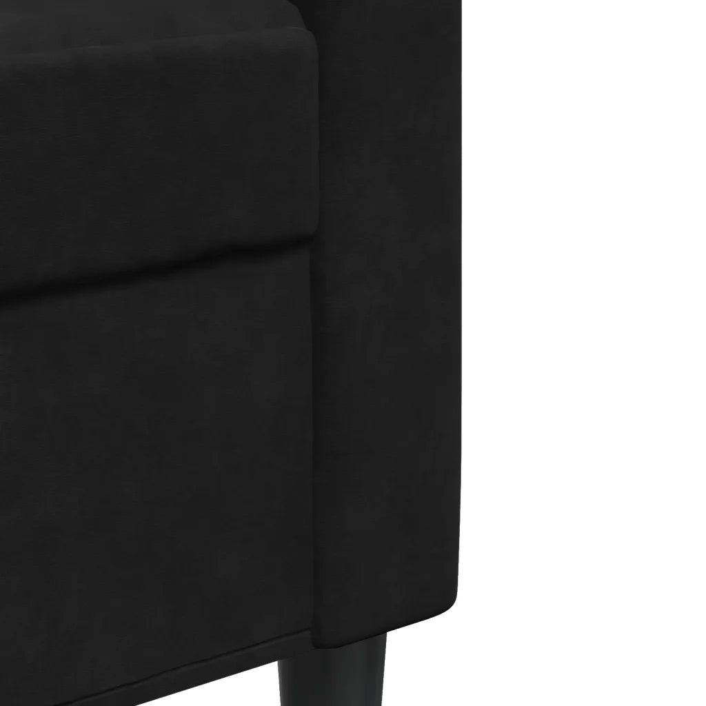 Divano Sedia-Poltrona Nero 60 cm Velluto 523017