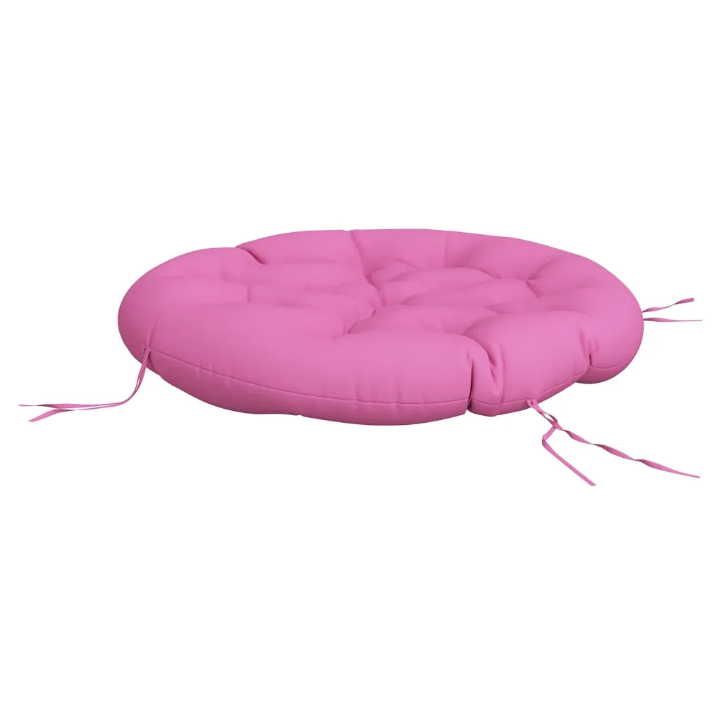 Cuscino Rotondo Rosa Ø 100x11 cm in Tessuto Oxford 361982