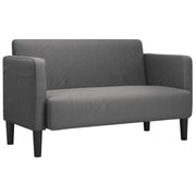 Divano | Divano da soggiorno | Sofa Divanetto Grigio Scuro 109 cm Tessuto di Velluto a Coste