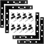 Posizionatore angolo 90 gradi - 140 mm - 2 paia di viti di fissaggio - angolo rettangolare - attrezzo per falegnameria (stile 3)