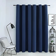 Tenda Oscurante con Anelli in Metallo Blu 290x245 cm cod mxl 58704