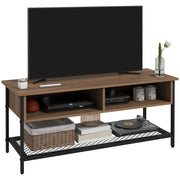 Mobile Porta TV Industriale ¨C Zephmum ¨C Legno e Acciaio Marrone Nero 110x40x48