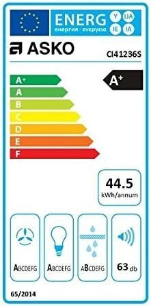 ASKO CI 41236 S Cappa Aspirante a Isola AirLogic Classe energetica A 9 Velocita' Comandi Touch 115 cm Inox