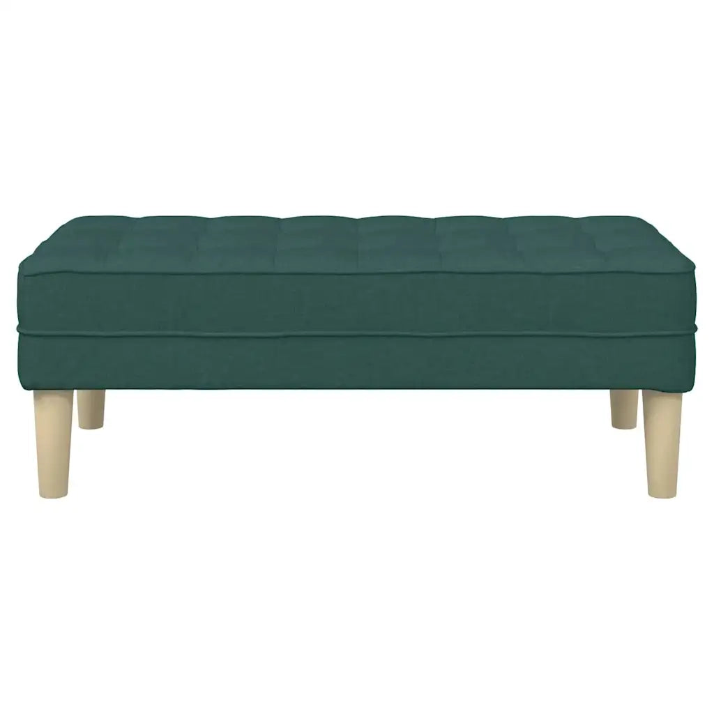 panchina con cuscino Verde Scuro 113 x 57 x 39 cm Tessuto 42001939