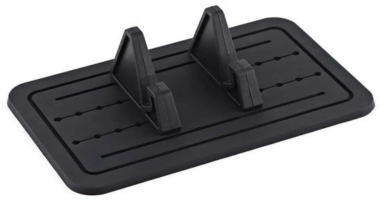 Sostegno per Telefono con Pattino Antiscivolo - Supporto Auto Regolabile - Piastra in Gomma - Stand per Telefono - Braccio Flessibile - Supporto per Auto con Haken