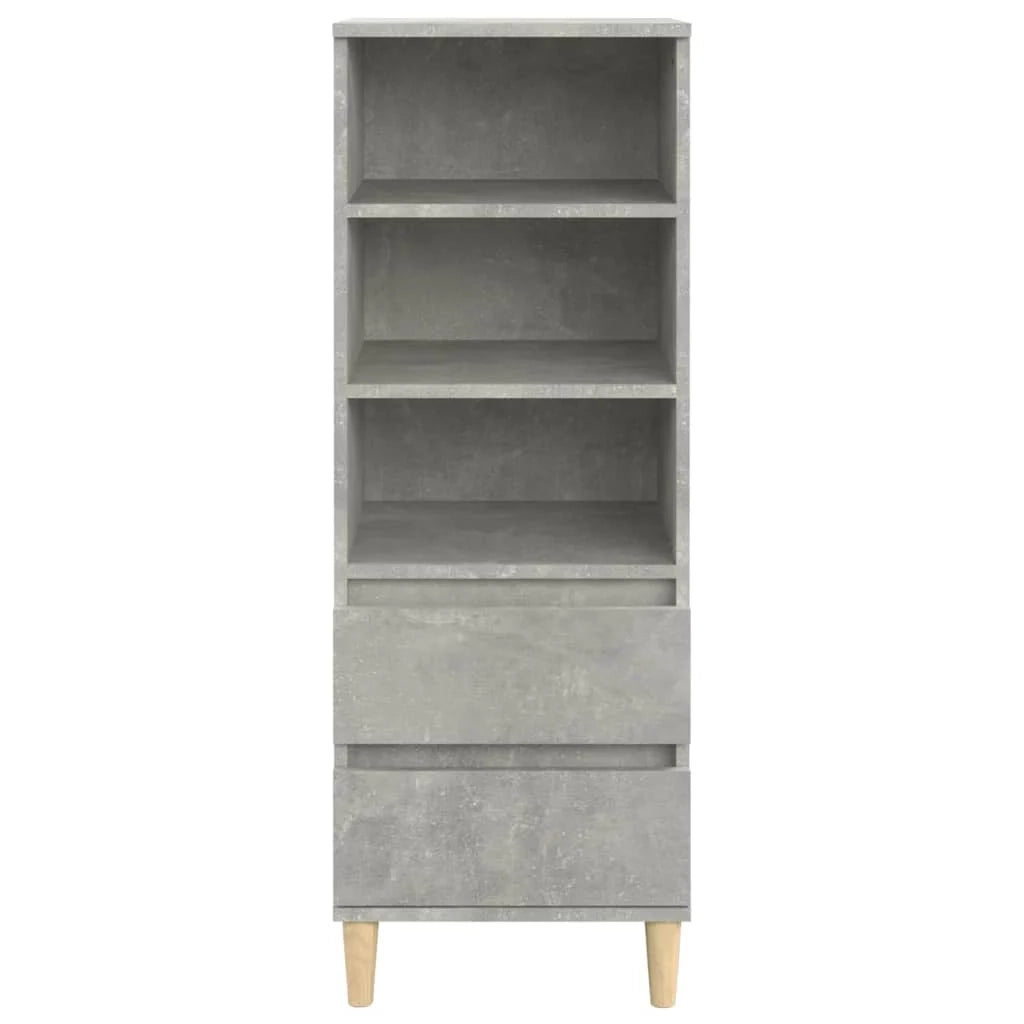 Buffet credenza cassettiera mobiletto mobile contenitore organizer cucina soggiorno salotto alto 40 x 36 x 110 cm legno ingegnerizzato grigio 02_0034433