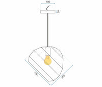 Lampada Da Soffitto Pensile Palla APP382-1CP