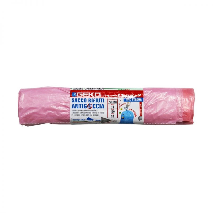 SACCO VIOLA TRASPARENTE CON MANIGLIE 72X105 SPESSORE 35 MICRON  8PZ