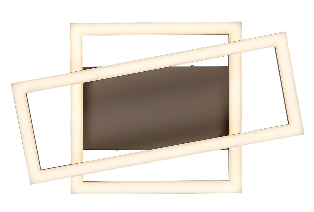 Plafoniera LED Glavian 2 luci grigio-beige Rabalux