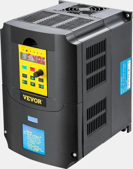 Convertitore di Frequenza Variabile 4 kW Dimensioni 220x118x148 mm Convertitore di Frequenza a Tre Fasi in Materiale ABS Resistentente al Fuoco