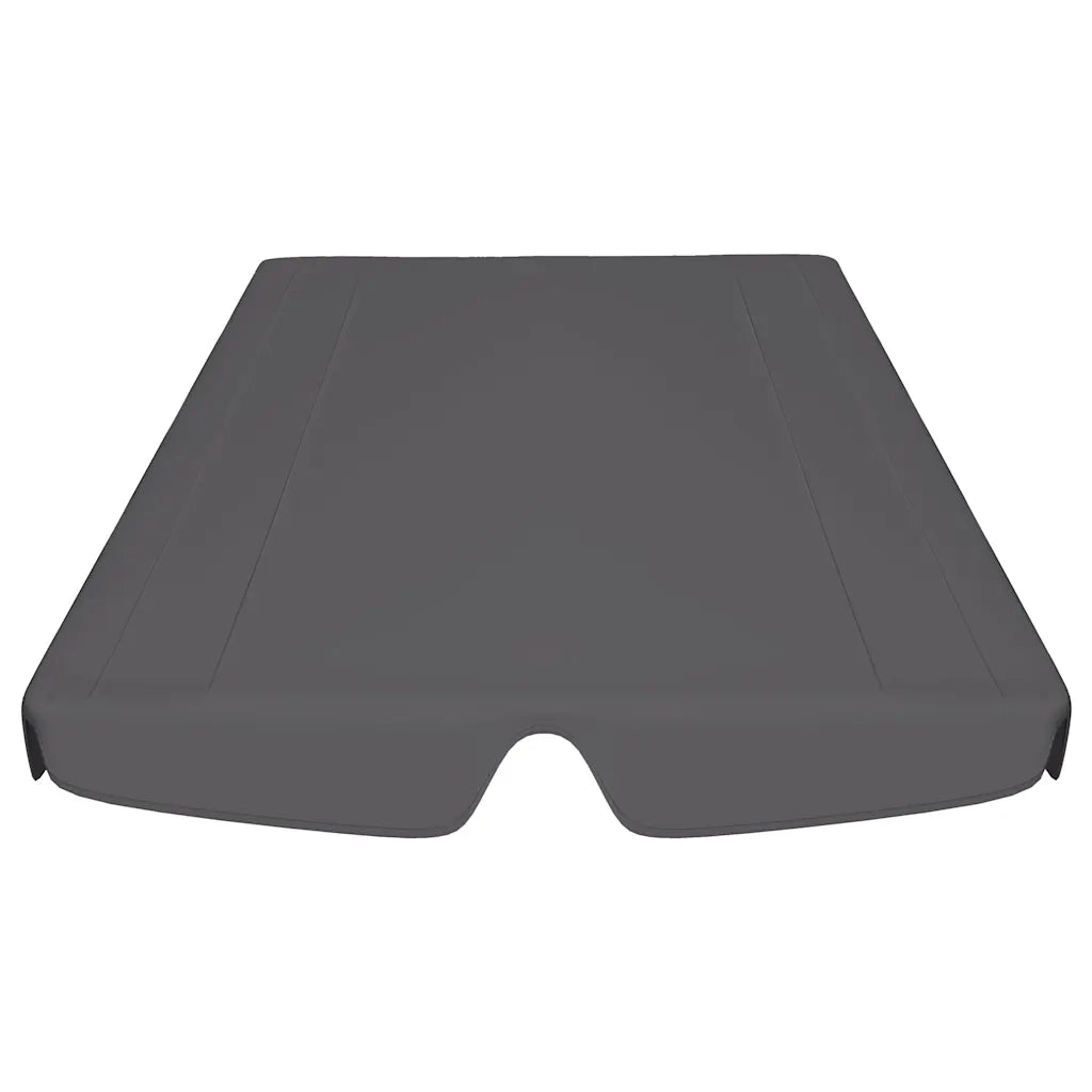 Baldacchino per Dondolo Giardino Antracite 150/130x105/70 cm 312099