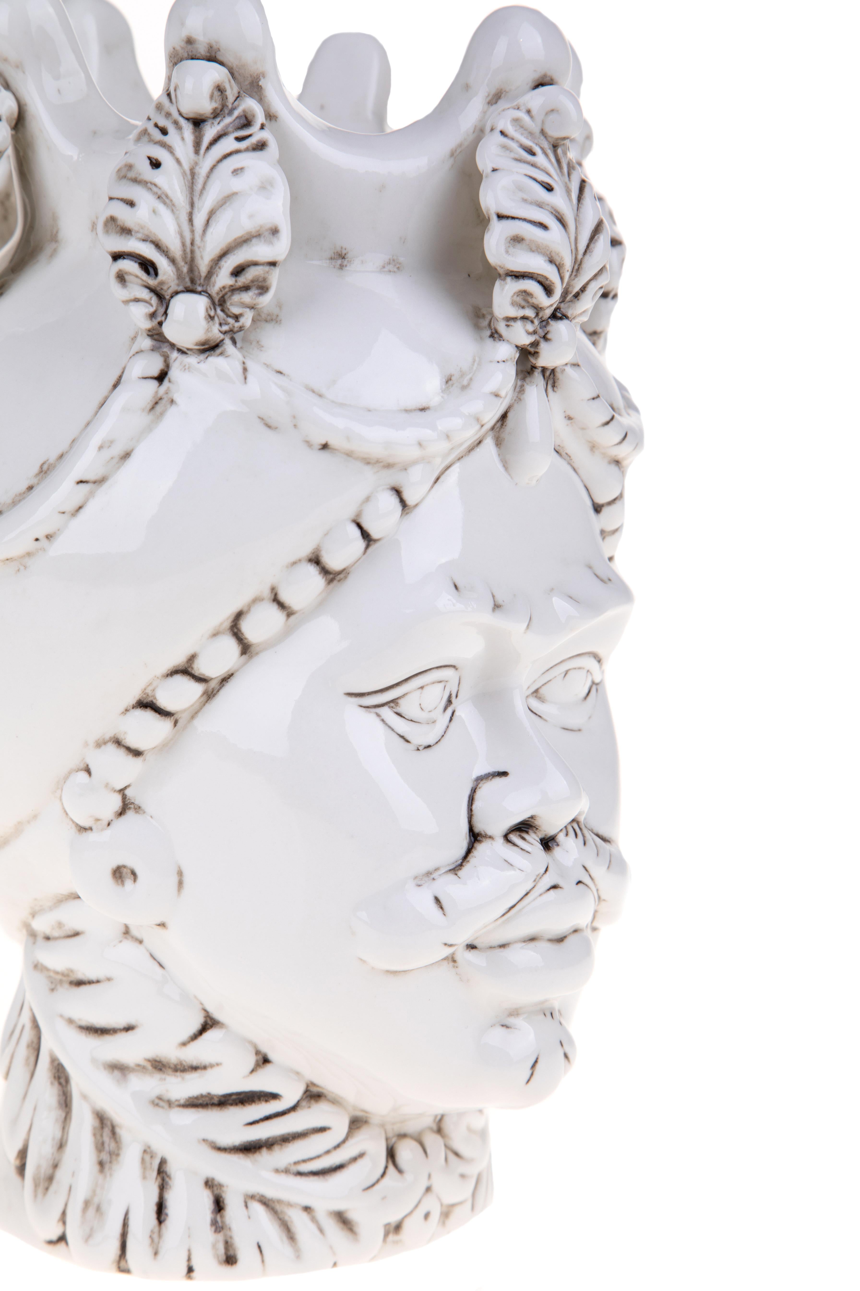 Vaso Testa di Moro Uomo H 24,7 cm