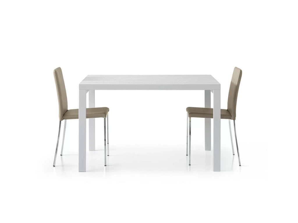 Tavolo allungabile colore bianco frassinato cm 120x90x76h chiuso (666) - Mobili 2G