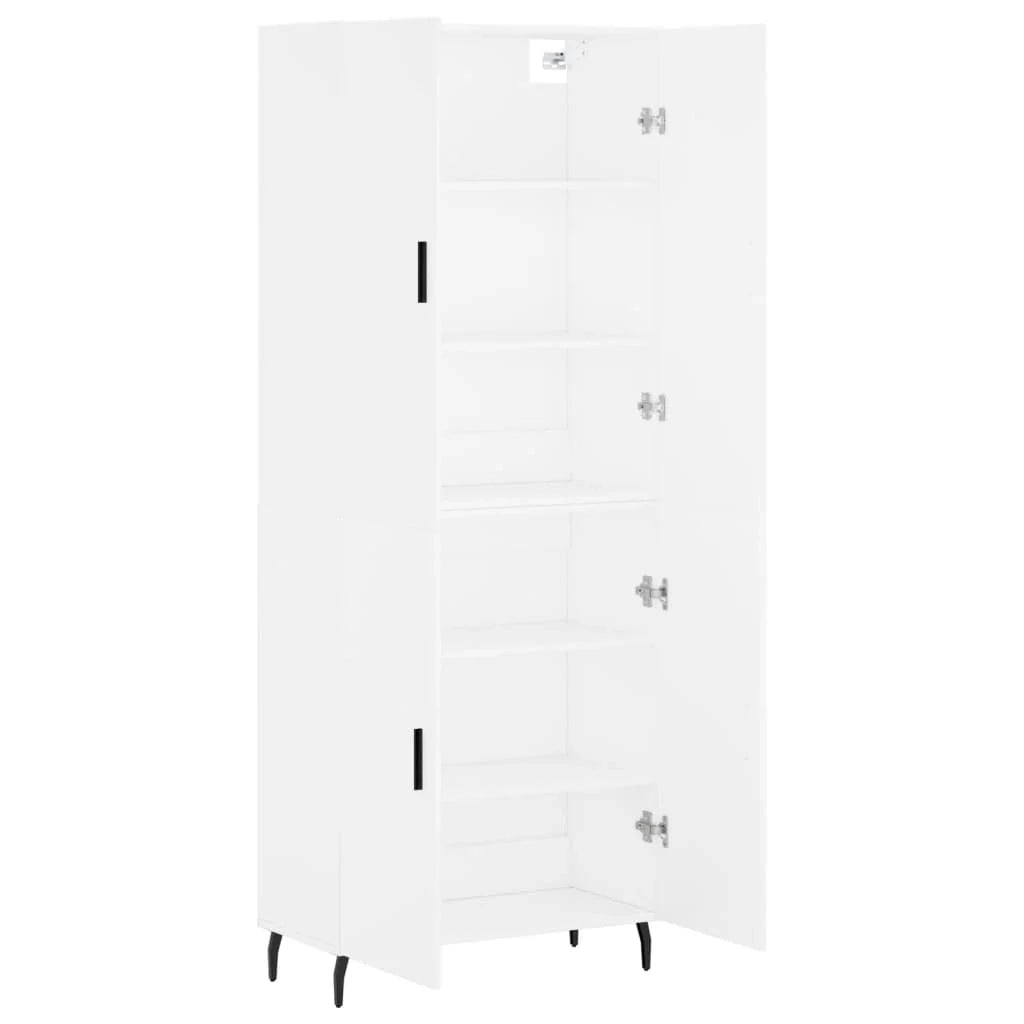 Buffet credenza cassettiera armadio mobile contenitore organizer cucina soggiorno salotto alto 69,5 x 34 x 180 cm legno ingegnerizzato bianco 02_0032586