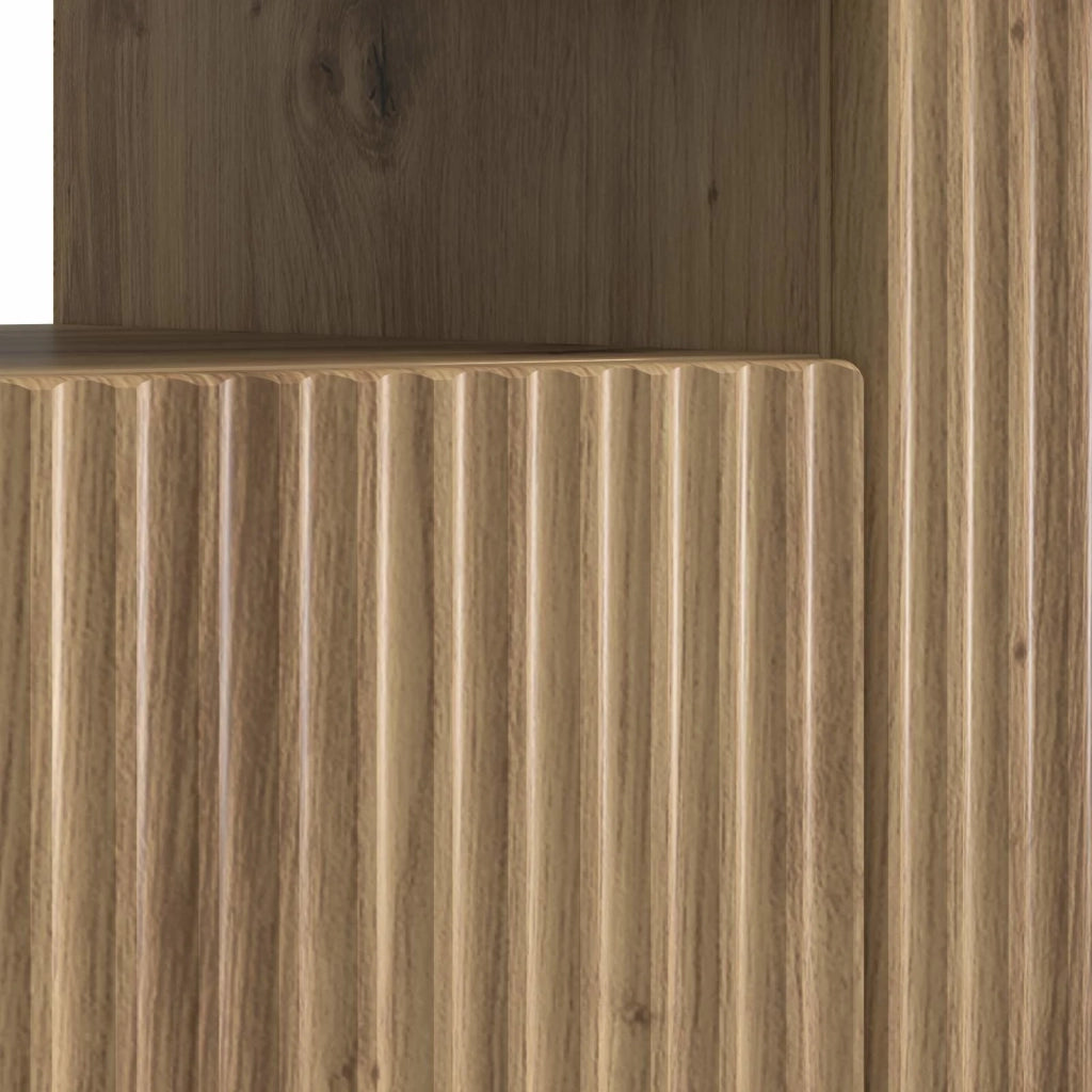 Mobile TV LED Rovere Artigianale Legno ingegnerizzato 896034