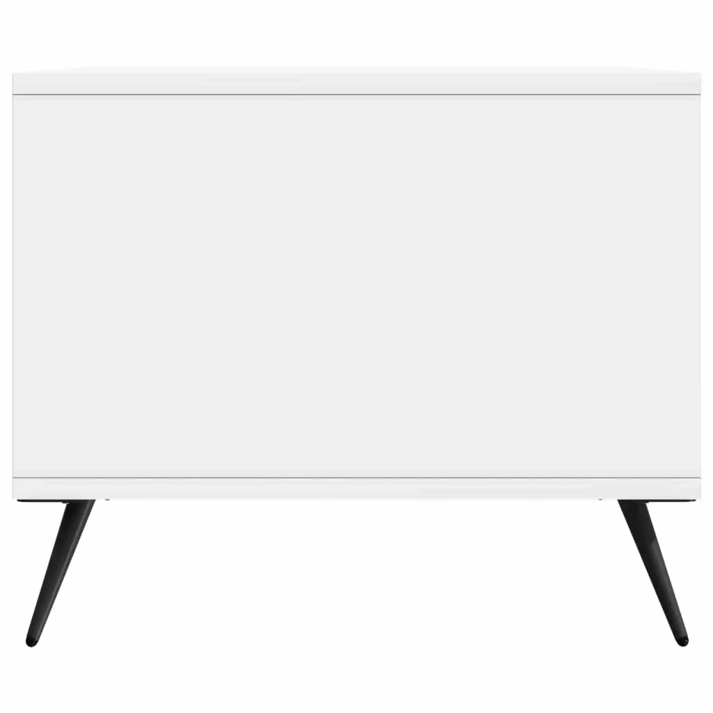Tavolino da salotto Bianco Lucido 90 x 50 x 40 cm