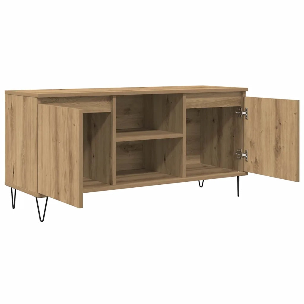 Mobile TV | Armadietto TV | Mobile Porta TV Rovere artigianale 104 x 35 x 50 cm Legno multistrato