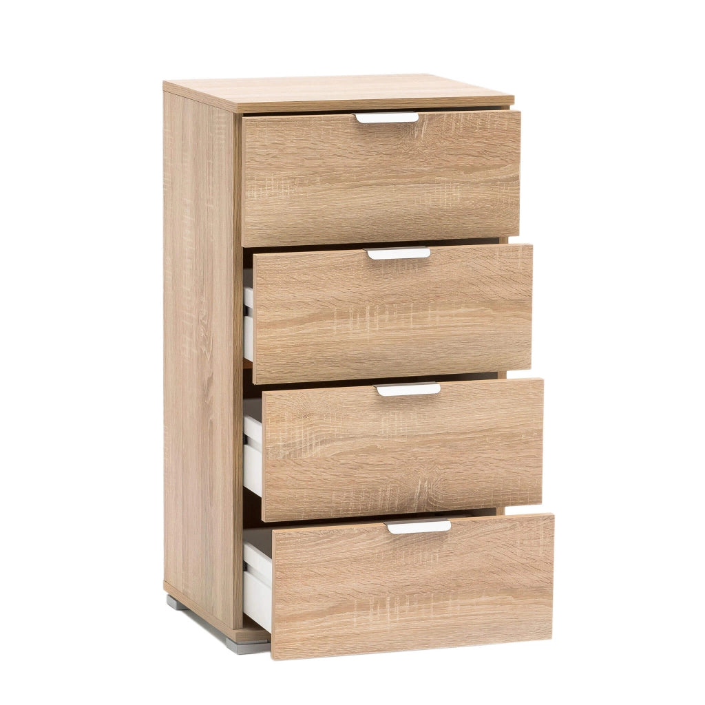 Cassettiera 4 cassetti in Legno Composito cm 45x28x85 - CONNOR