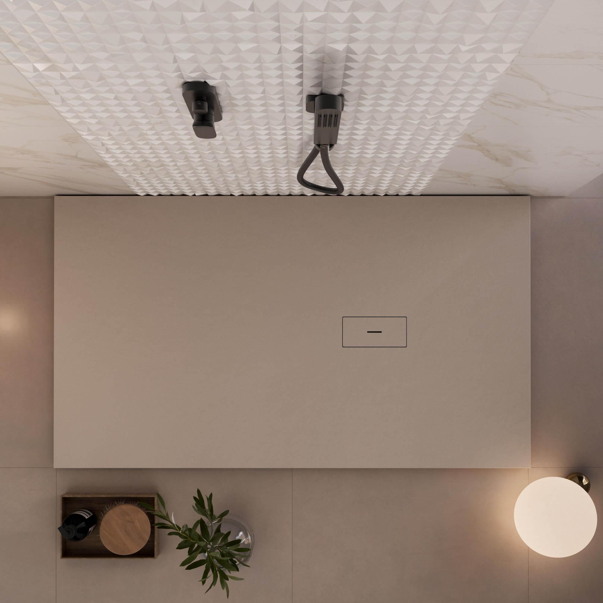 Piatto Doccia in Pietra 100x110 cm Bonussi Manila Moka